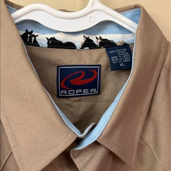 New! Roper Horse Print Western Button Down Shirt size XL - Picture 2 of 5